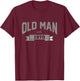 Old Man Est 1970, Patriotic Funny Fathers Day T-Shirt - T-Shirt | Maroon