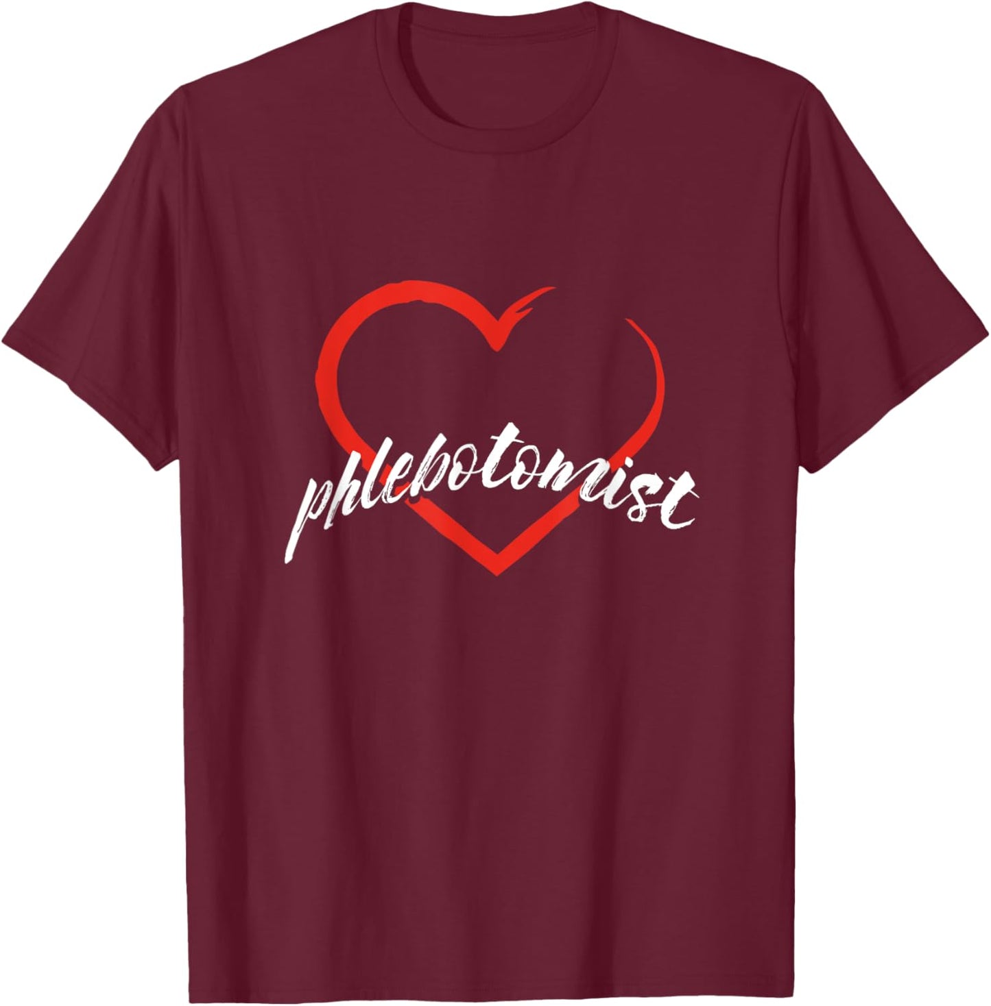 Phlebotomist Phlebotomy Blood Donor Doctor Syringe Gift T-Shirt - T-Shirt | Maroon