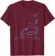 Burping Stuffed Full Shark Funny Belch Sea Ocean Animal Gift T-Shirt - T-Shirt | Maroon