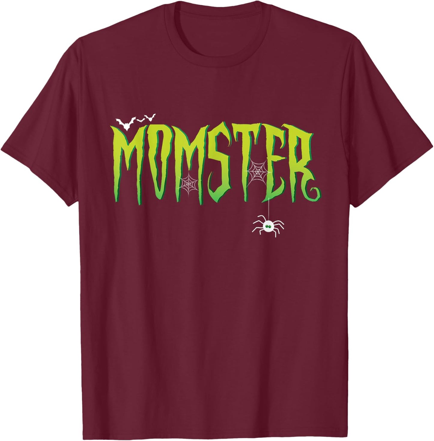 Funny Momster Halloween Mom Costume Dadcula Family matching T-Shirt - T-Shirt | Maroon