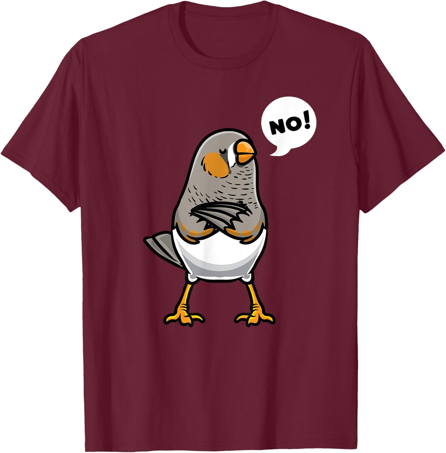 Zebra Finch Ornithologist Ornithology Zebra Finches T-Shirt - T-Shirt | Maroon