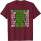 There are only 10 Types of People Binary T-Shirt - T-Shirt | Maroon