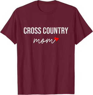 Funny Cross Country Mom - Cute Cross Country Mom Gift Wo T-Shirt - T-Shirt | Maroon