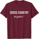 Funny Cross Country Mom - Cute Cross Country Mom Gift Wo T-Shirt - T-Shirt | Maroon
