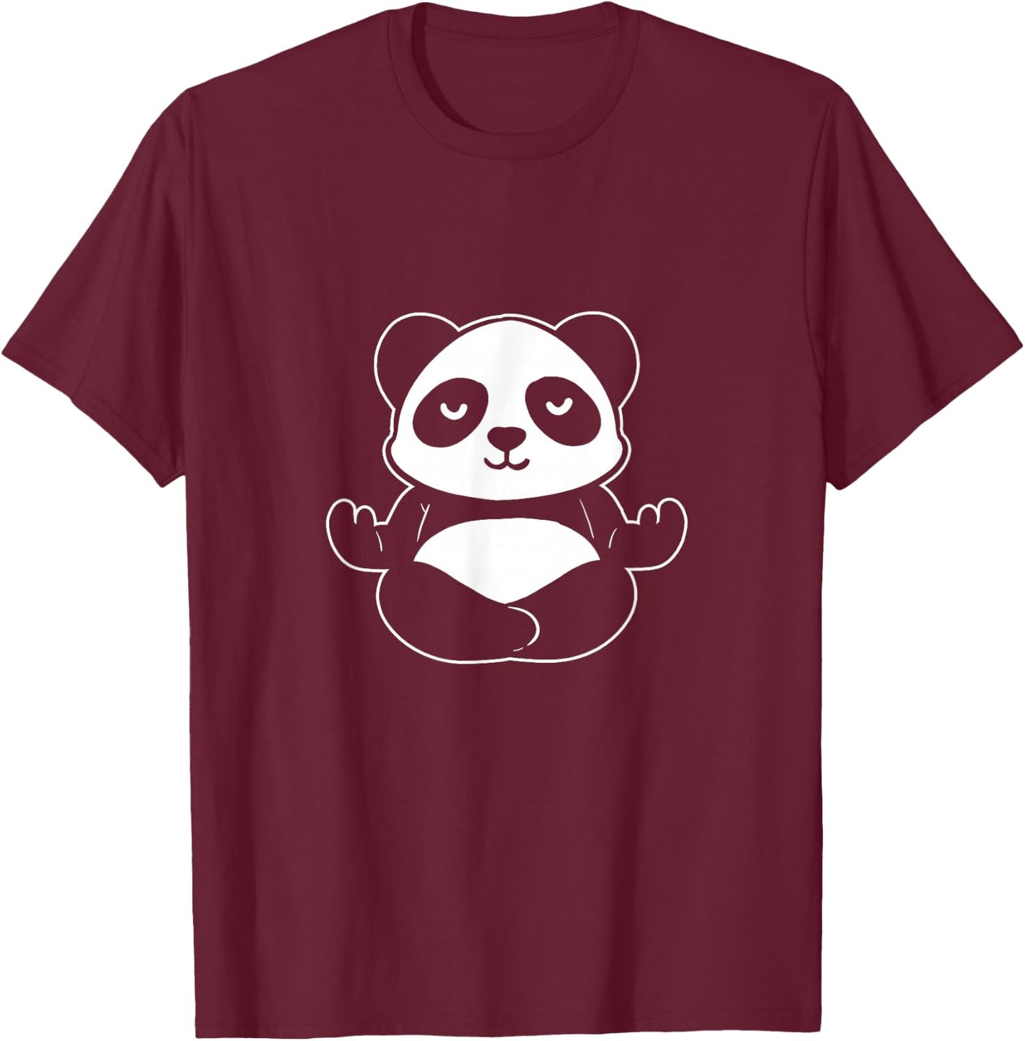 Panda Yoga Stuffed Toys Collector T-Shirt - T-Shirt | Maroon