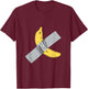 Banana Artwork Tape Vegan T-Shirt - T-Shirt | Maroon