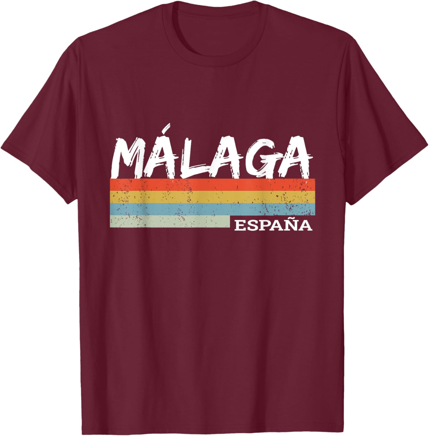 Malaga, Spain T-Shirt - T-Shirt | Maroon