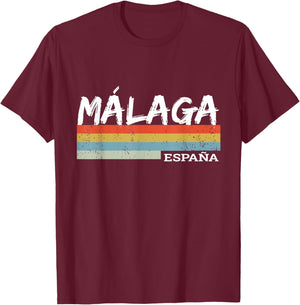 Malaga, Spain T-Shirt - T-Shirt | Maroon