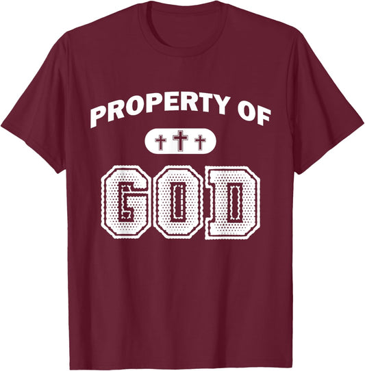 Property of God T-Shirt - T-Shirt | Maroon