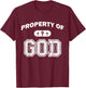 Property of God T-Shirt - T-Shirt | Maroon