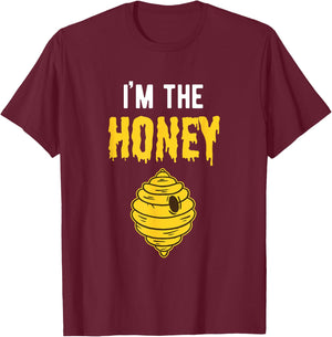 I'm The Honey Couples Outfit Gift Women Halloween T-Shirt - T-Shirt | Maroon
