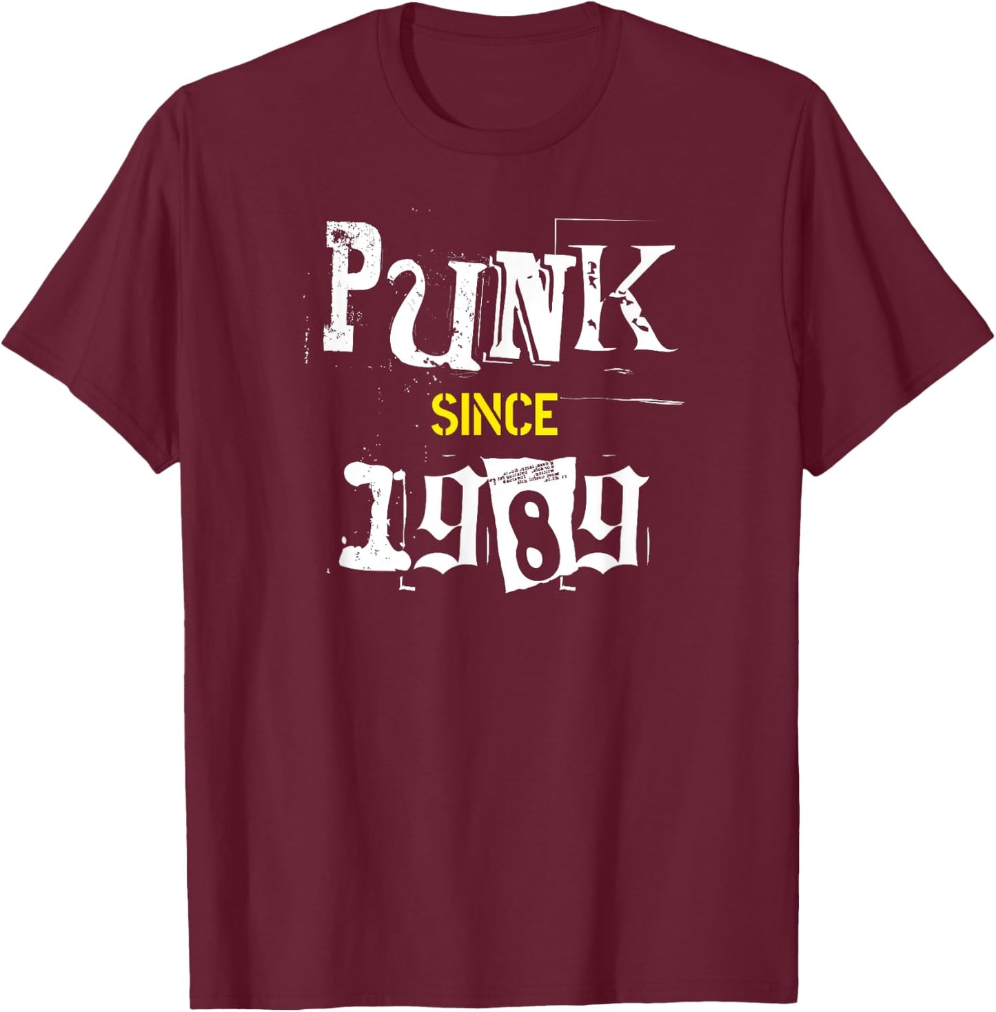 Classic Punk Rock Alternative Music Born in 1989 Birthday T-Shirt - T-Shirt | Maroon
