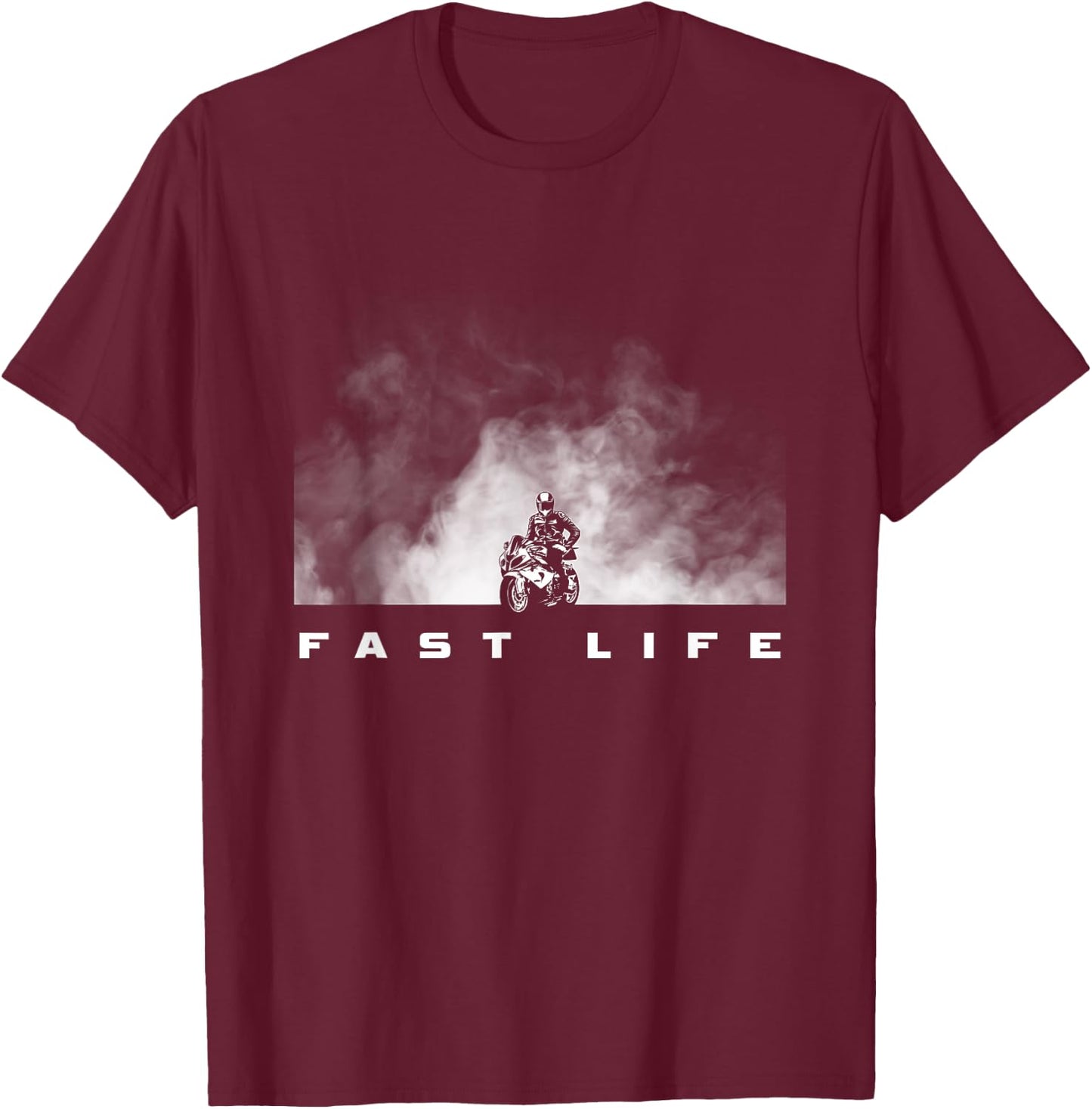 Motorcycle Apparel - Motorcycle T-Shirt - T-Shirt | Maroon
