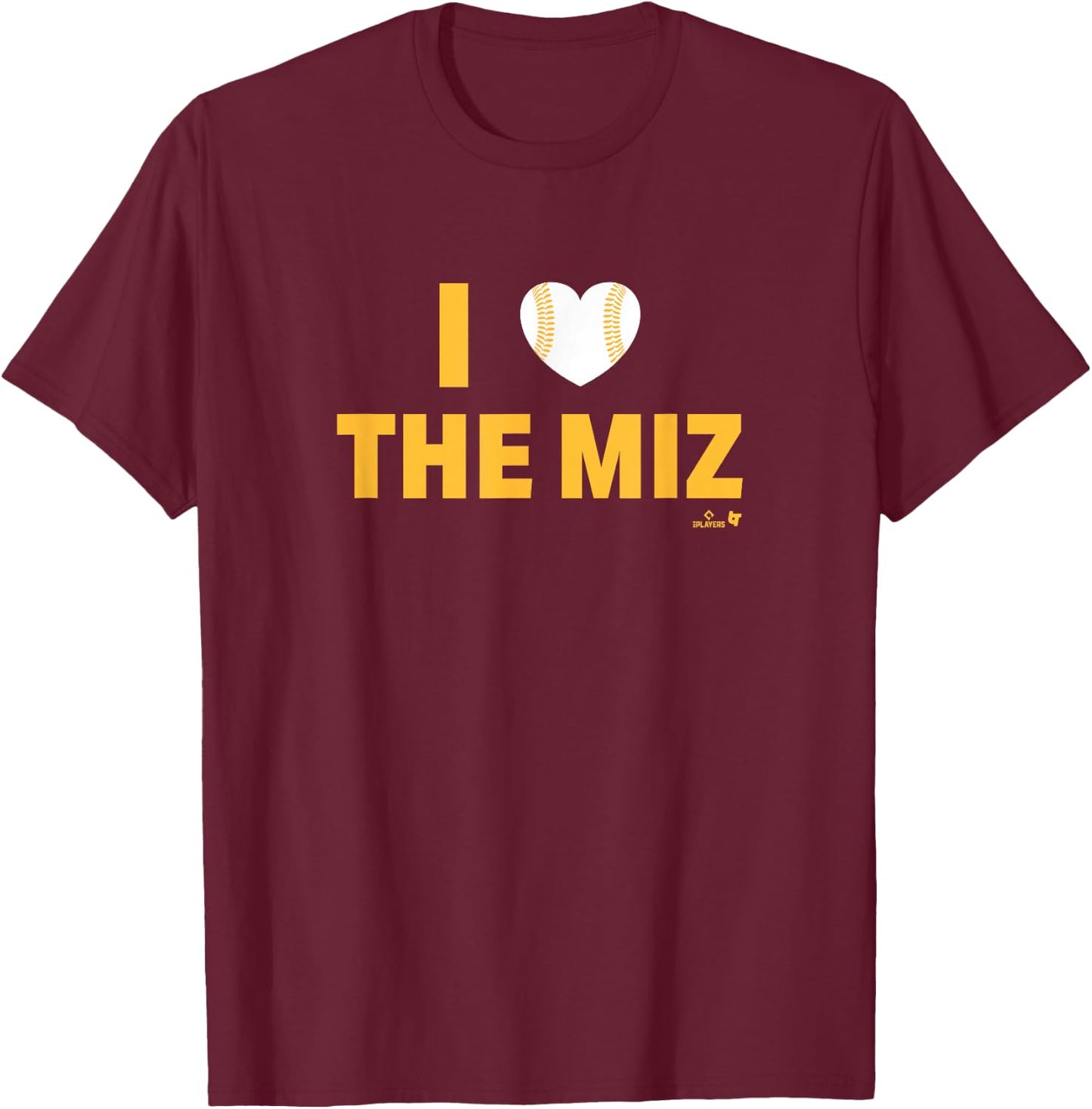 Jacob Misiorowski - I Heart The Miz - Milwaukee Baseball T-Shirt - T-Shirt | Maroon