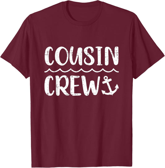 Cousin crew cruise summer vacation T-Shirt - T-Shirt | Maroon