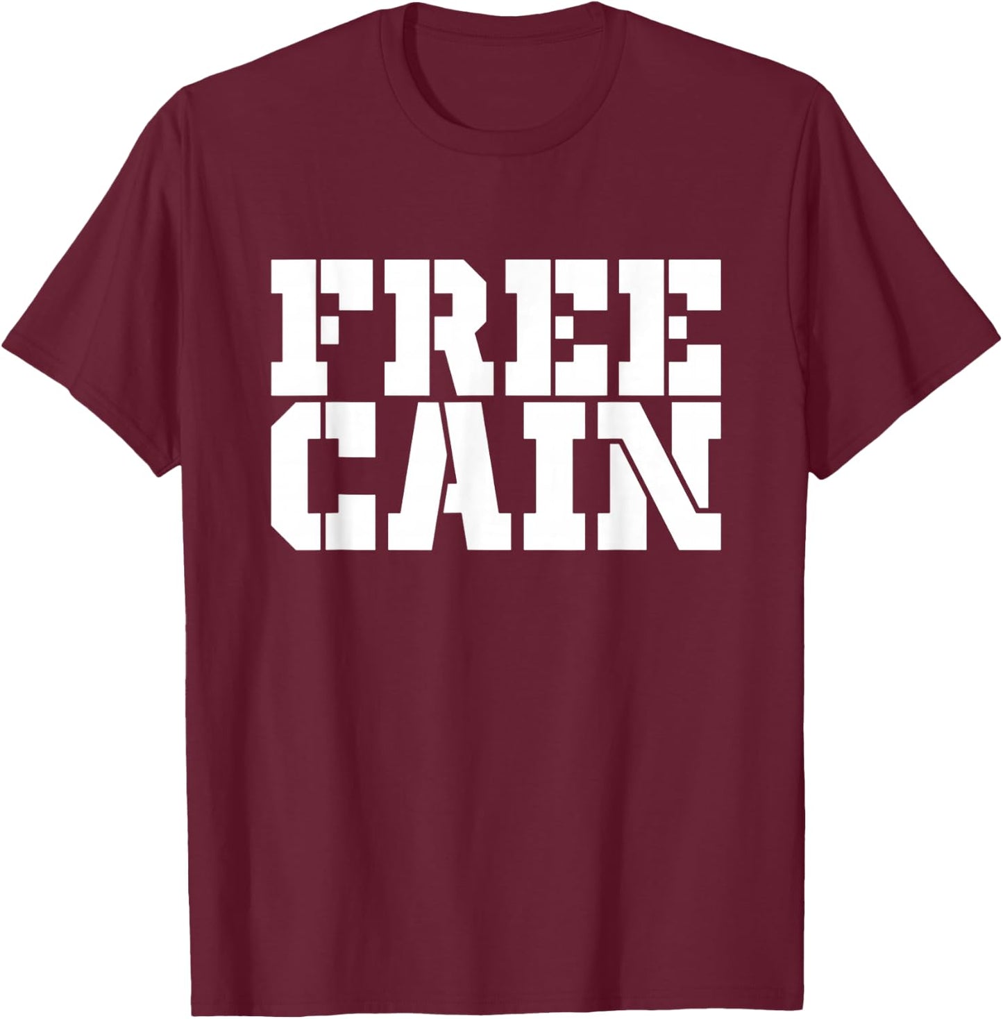 Free Cain T-Shirt - T-Shirt | Maroon