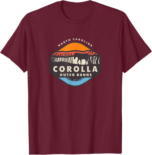 Corolla Wild Horse T-Shirt - T-Shirt | Maroon