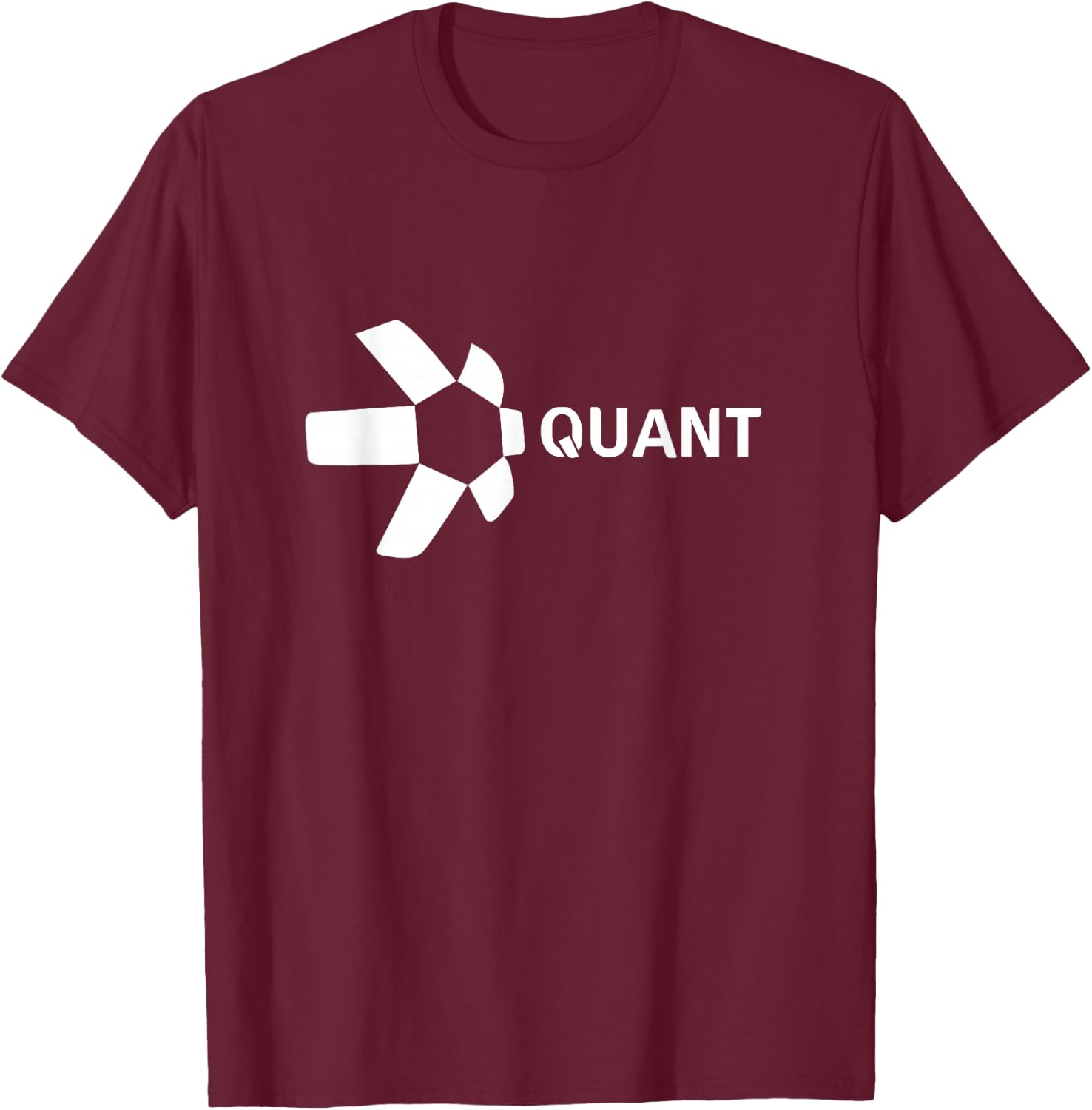 Quant Logo | The Quant Crypto and QNT T-Shirt - T-Shirt | Maroon