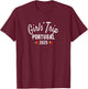 Girls' Trip Portugal 2025 | Girls Travel Vacation T-Shirt - T-Shirt | Maroon