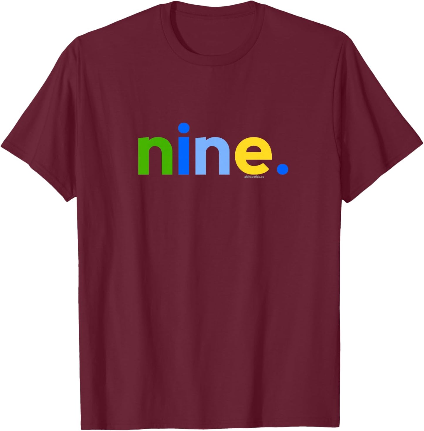Kids 9th Birthday Shirt Boy 9 Year Old Nine | Party Ideas Age 9 T-Shirt - T-Shirt | Maroon