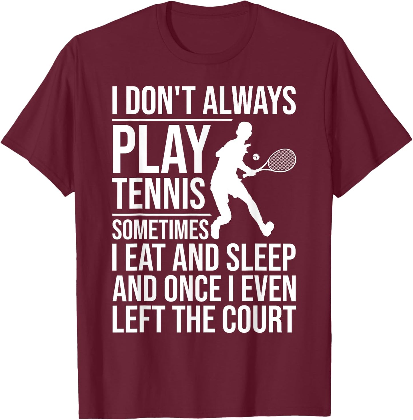 Funny Tennis Women Tennis Players Coach Racket Sport T-Shirt - T-Shirt | Maroon
