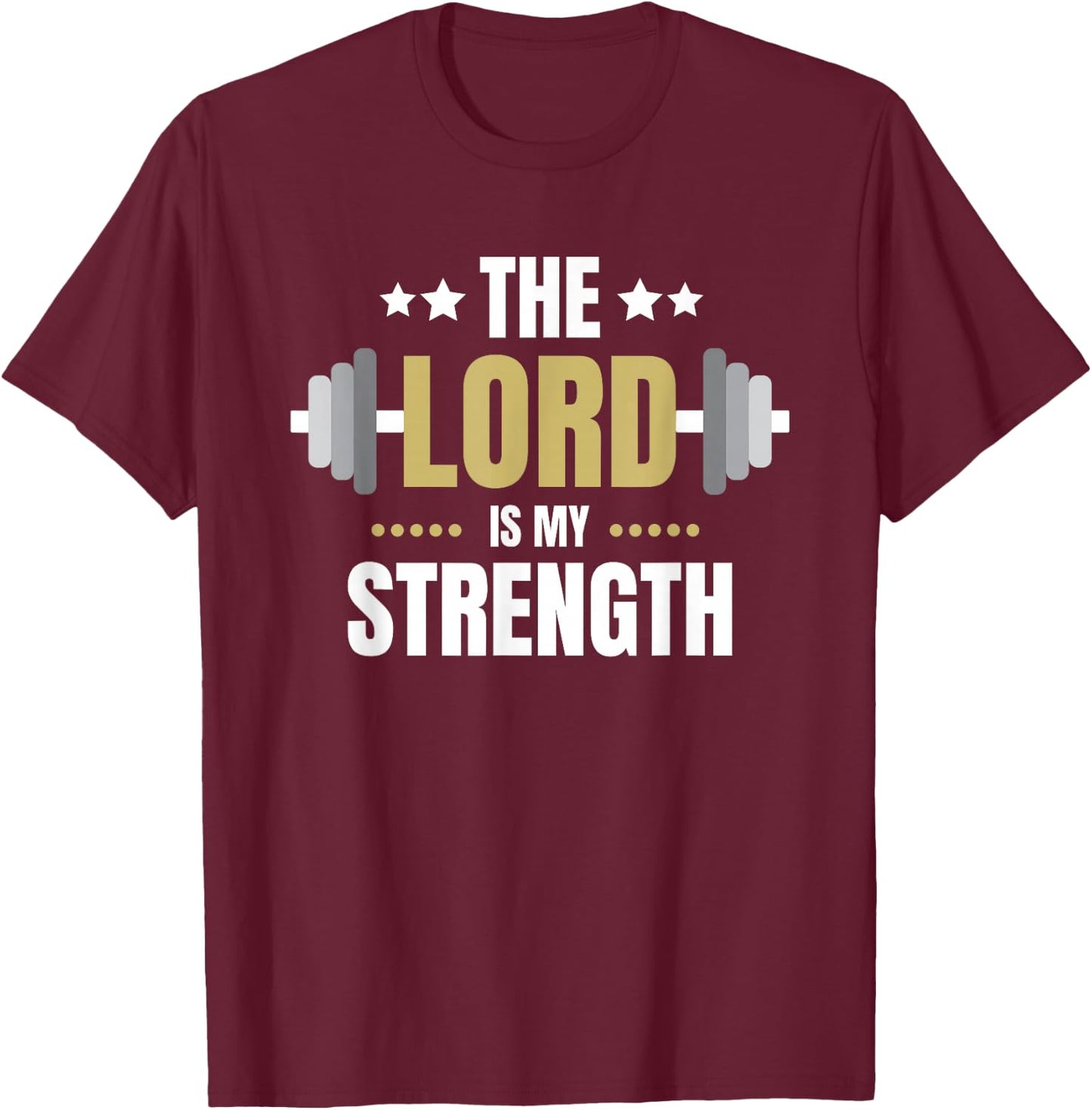 Men's Christian Weightlifting T-Shirt - T-Shirt | Maroon