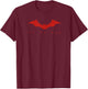 The Batman Red Logo T-Shirt - T-Shirt | Maroon