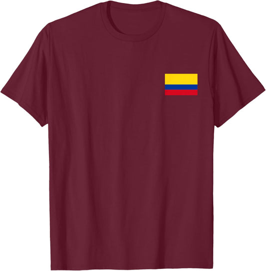 Colombia Flag Cool Bandera Colombian Flags Gift Men Women T-Shirt - T-Shirt | Maroon