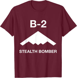 B-2 Stealth Bomber T-Shirt - T-Shirt | Maroon