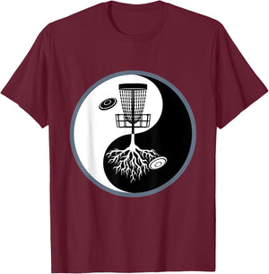 Disc Golf Women - Yin Yang T-Shirt - T-Shirt | Maroon