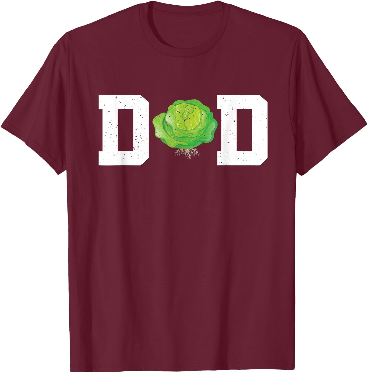 Funny Cabbage Dad Costume Love Savoy Cabbage T-Shirt - T-Shirt | Maroon