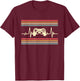 Gamer Heartbeat Video Game Controller Gaming Vintage Retro T-Shirt - T-Shirt | Maroon
