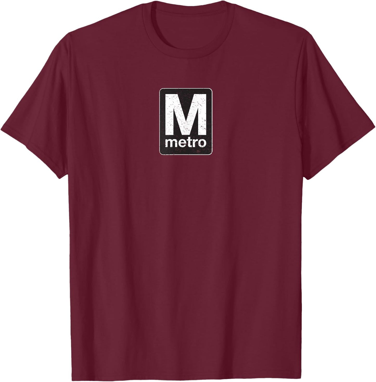 Washington DC Metro Shirt Vintage DC Subway T-Shirt - T-Shirt | Maroon