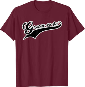 Funny Groom Shirt for the Groom To Be | Team Groom Gifts T-Shirt - T-Shirt | Maroon