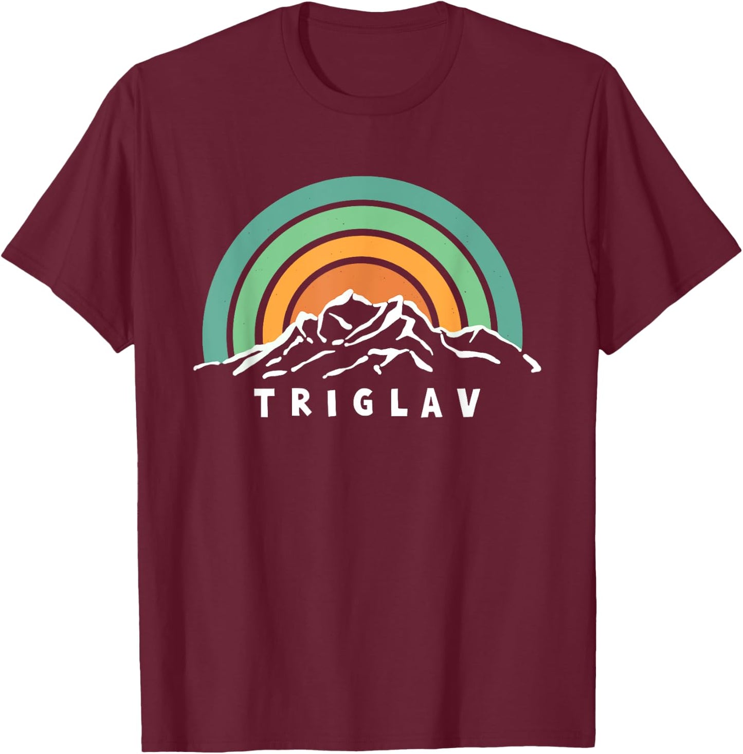 Triglav Slovenia Kranjska Gora Mountain Hiking Souvenir T-Shirt - T-Shirt | Maroon