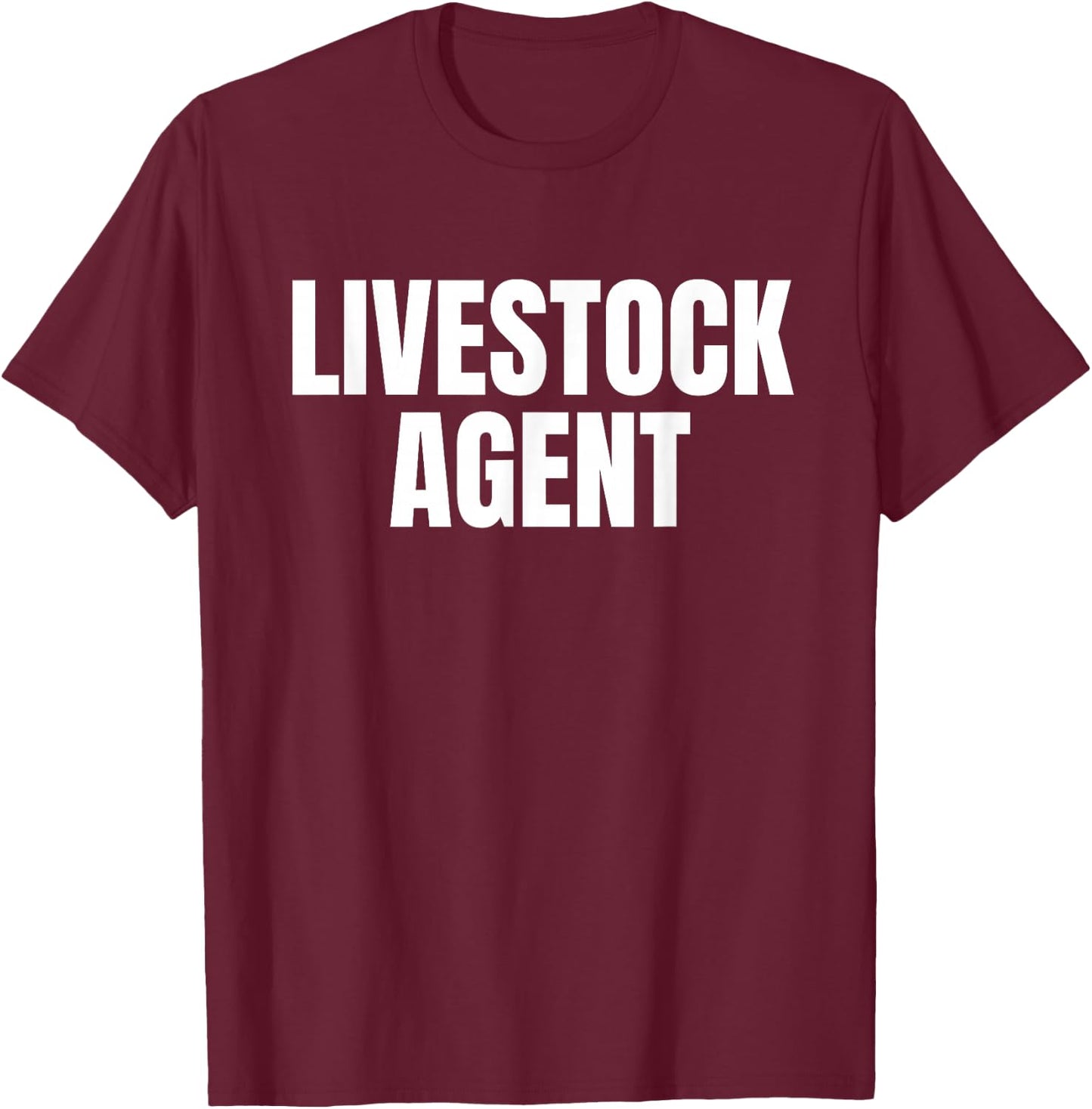 Livestock Agent T-Shirt - T-Shirt | Maroon
