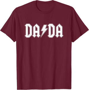Rock and Roll Dada Father's Day For New Dad - Dada T-Shirt - T-Shirt | Maroon