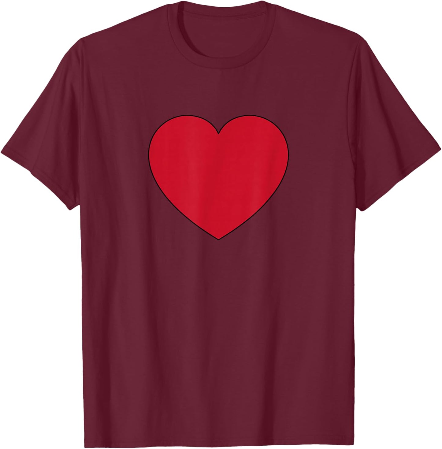 Big Red Heart Appreciation for Healthcare Workers T-Shirt - T-Shirt | Maroon