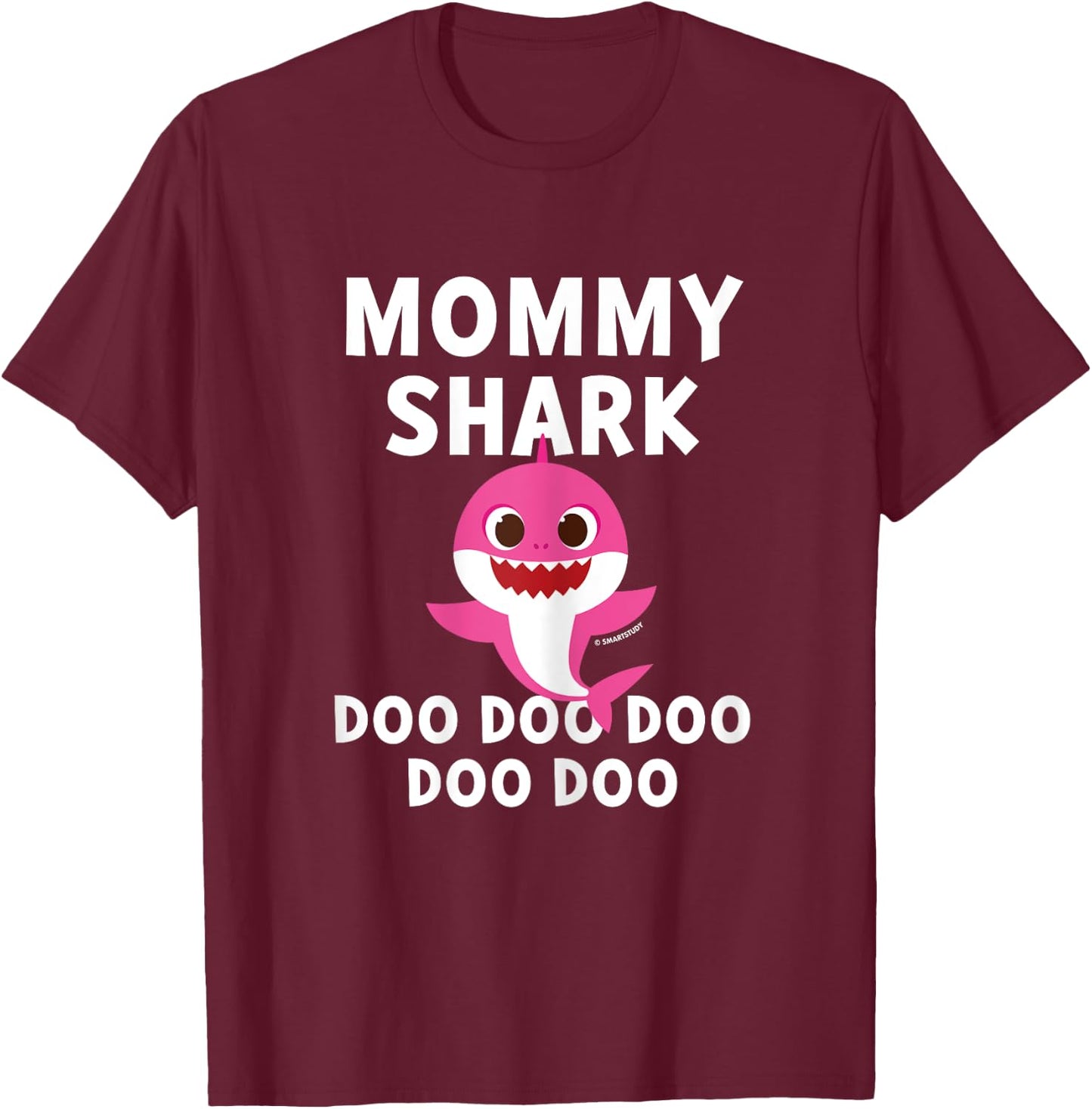 Pinkfong Mommy Shark Official T-Shirt - T-Shirt | Maroon