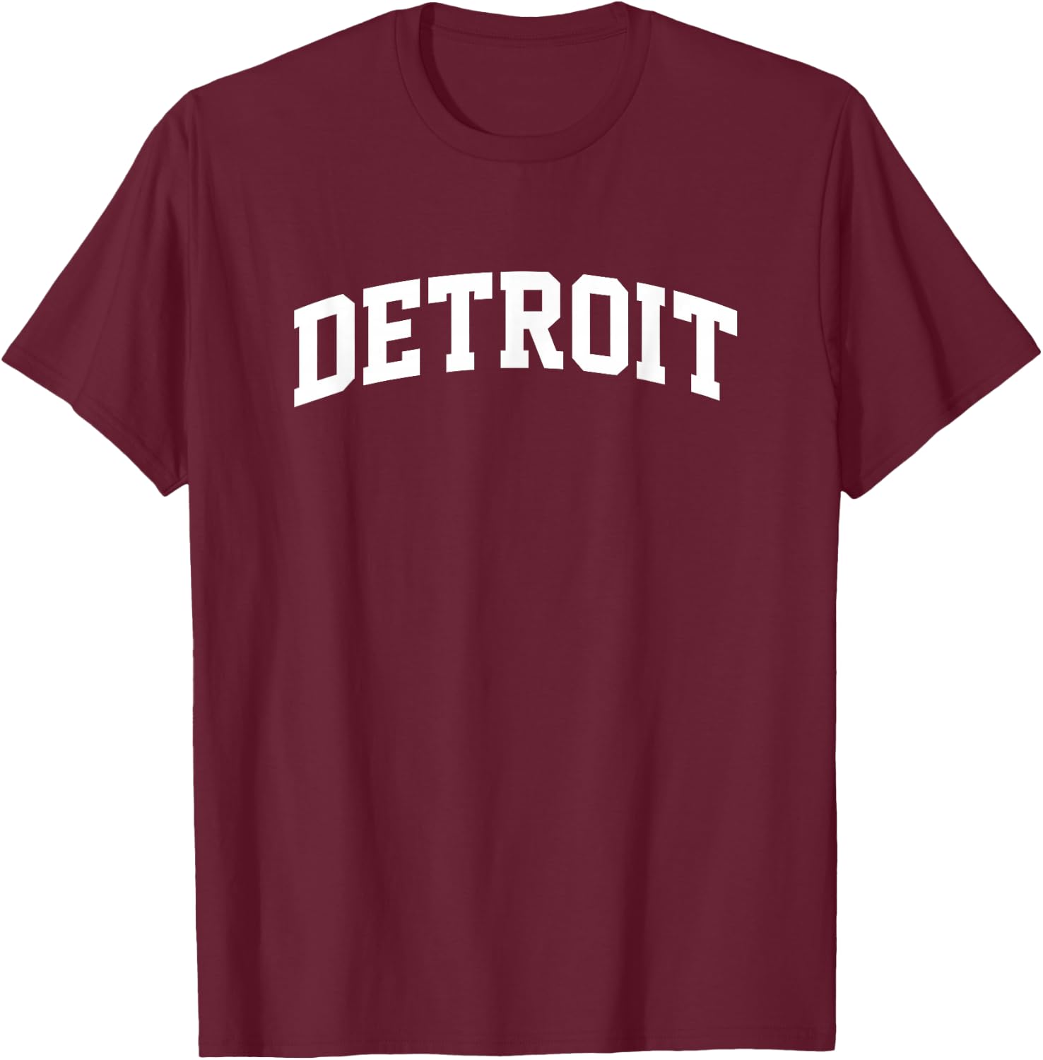 Detroit Arch Vintage Athletic Sports Fan USA Dark T-Shirt - T-Shirt | Maroon