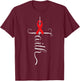 Stroke Survivor Stroke Awareness Red Ribbon T-Shirt - T-Shirt | Maroon