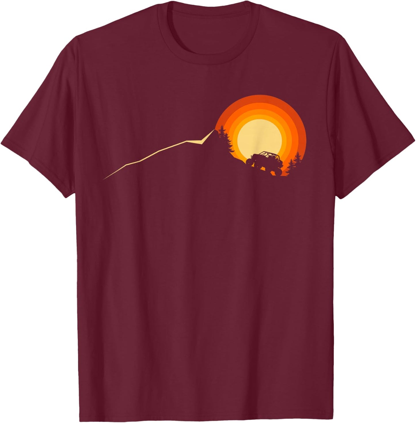 Off Road Quad ATV Apparel - Off Road Quad ATV T-Shirt - T-Shirt | Maroon