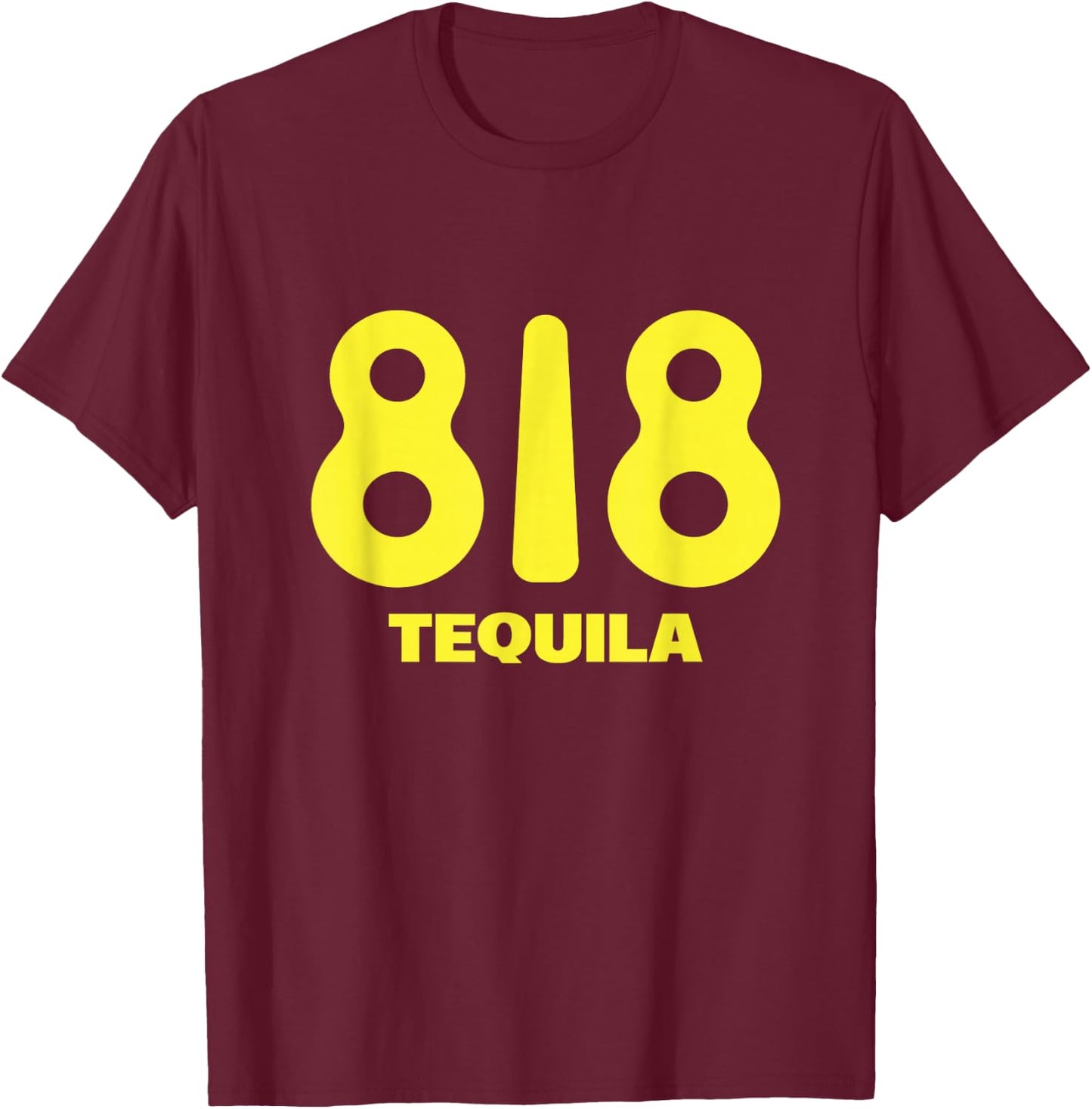 Funny Drinking Design 818 Team Tequila Wine Lover T-Shirt - T-Shirt | Maroon