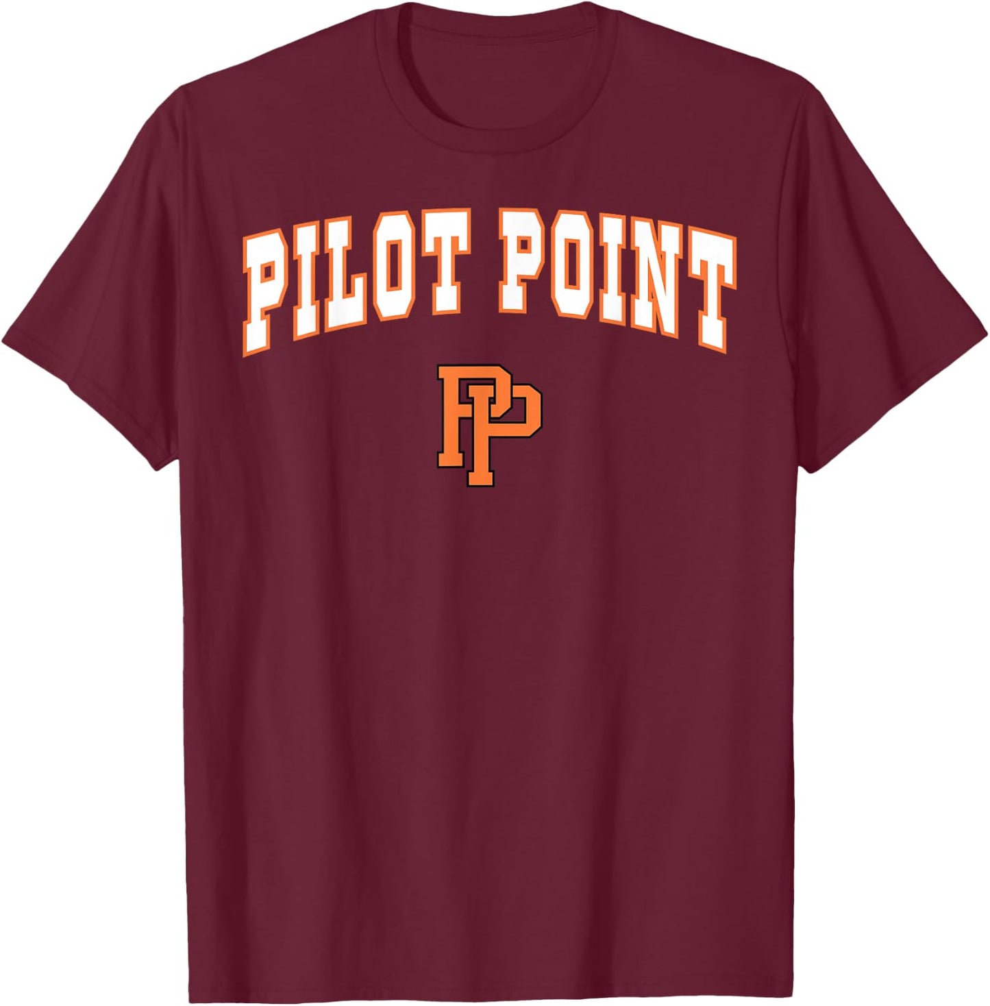 Pilot Point High School Bearcats C2 T-Shirt - T-Shirt | Maroon