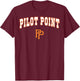 Pilot Point High School Bearcats C2 T-Shirt - T-Shirt | Maroon