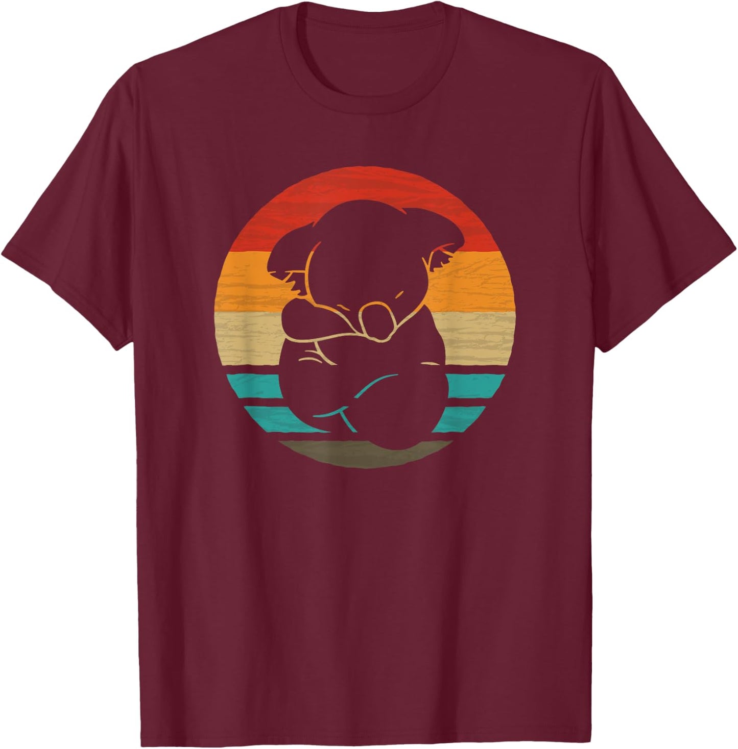Koala Retro Style Vintage T-Shirt - T-Shirt | Maroon