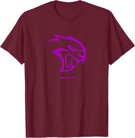 Dodge Hellcat Purple T-Shirt - T-Shirt | Maroon