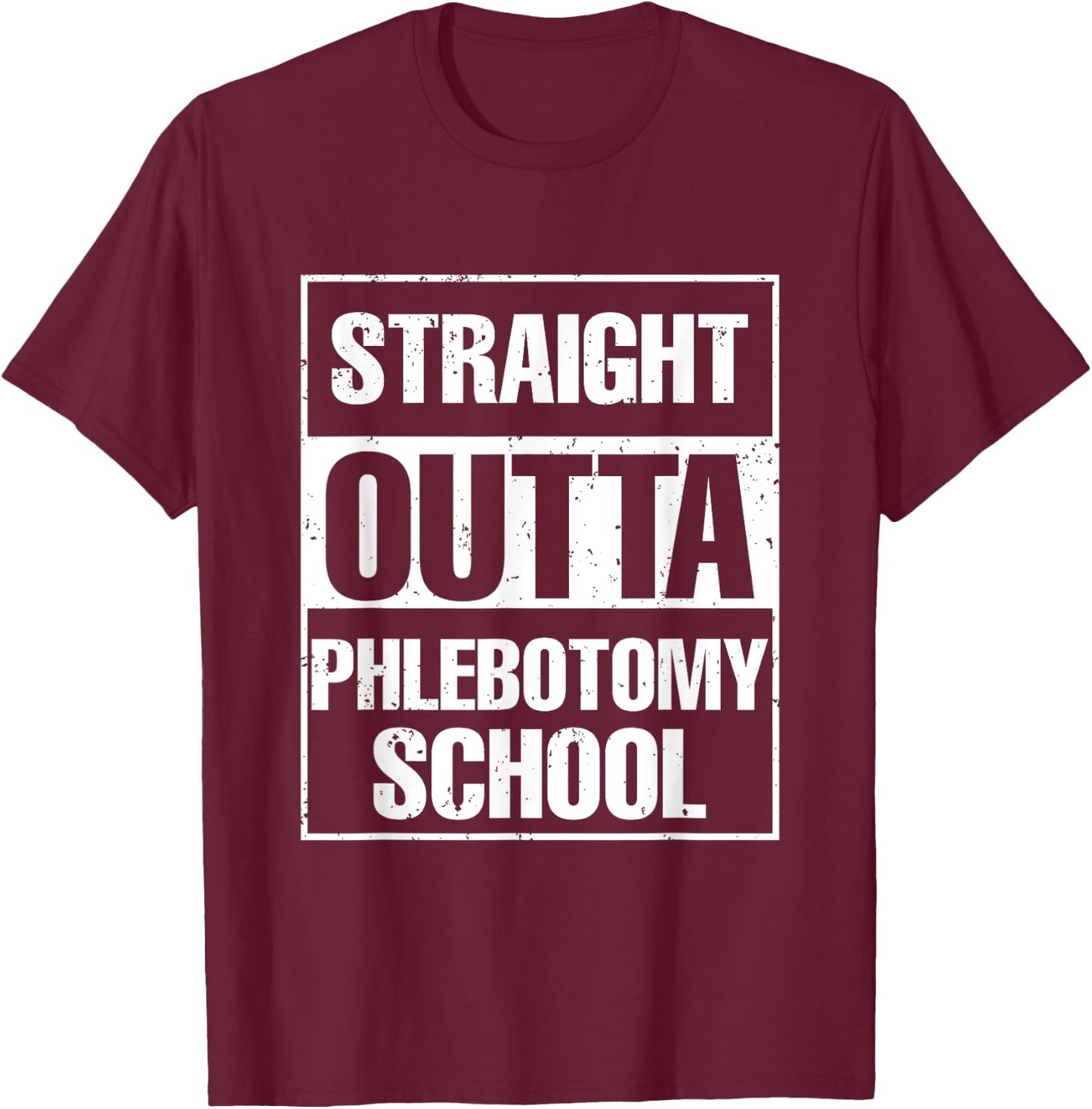 Phlebotomy Student Medical Nurse Syringe Blood Phlebotomy T-Shirt - T-Shirt | Maroon