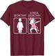 School Secretary Unicorn Dabbing Administrative Assistants T-Shirt - T-Shirt | Maroon