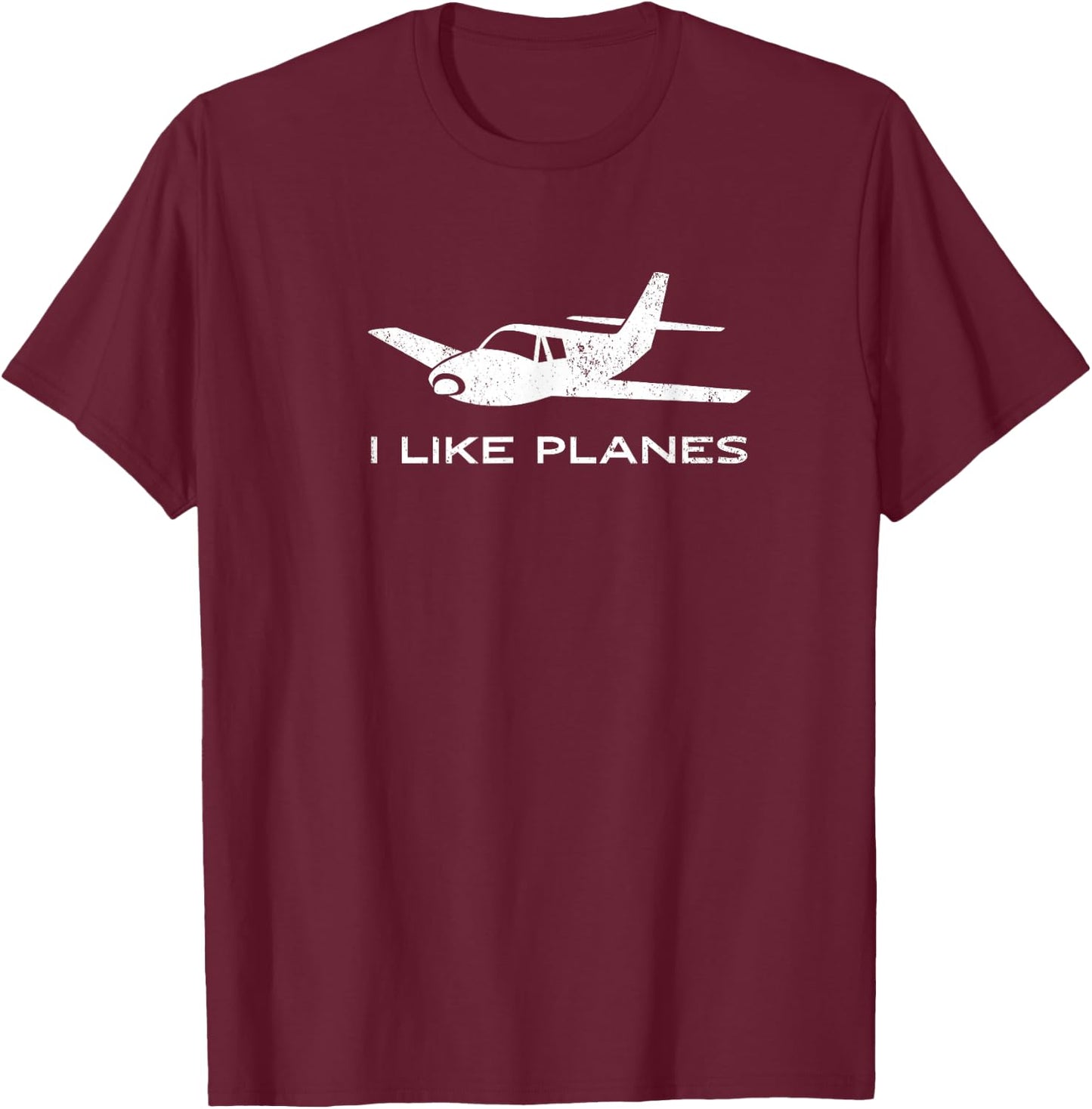Aviation I Like Planes Vintage Gift Men Women Kids T-Shirt - T-Shirt | Maroon